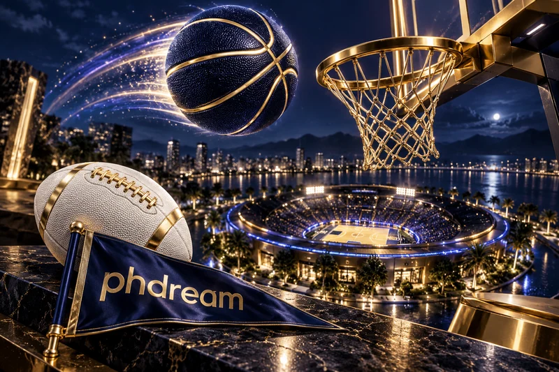 phdream na basketball hoop, football at miniature stadium